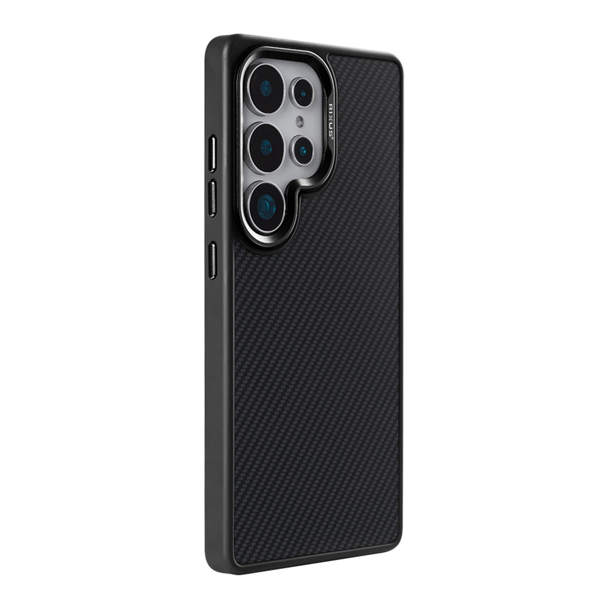 Rixus Mag Carbon With MagSafe Compatible For Samsung Galaxy S26 Ultra Black