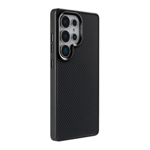 Rixus Mag Carbon With MagSafe Compatible For Samsung Galaxy S26 Ultra Black