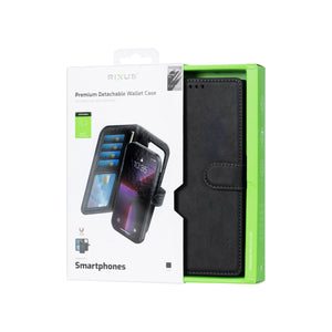 Rixus Duo Magnetic Detachable Wallet For Samsung Galaxy S26 Plus Black