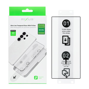 Rixus Ultra Line Tempered Glass With Fit Box For Samsung Galaxy S24 Ultra