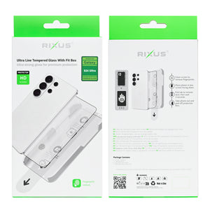 Rixus Ultra Line Tempered Glass With Fit Box For Samsung Galaxy S24 Ultra