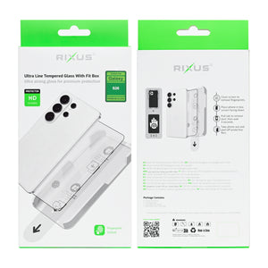 Rixus Ultra Line Tempered Glass With Fit Box For Samsung Galaxy S26