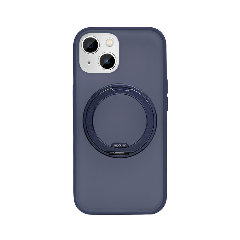 Rixus SnapGrip 360 Case For Apple iPhone 15 Blue