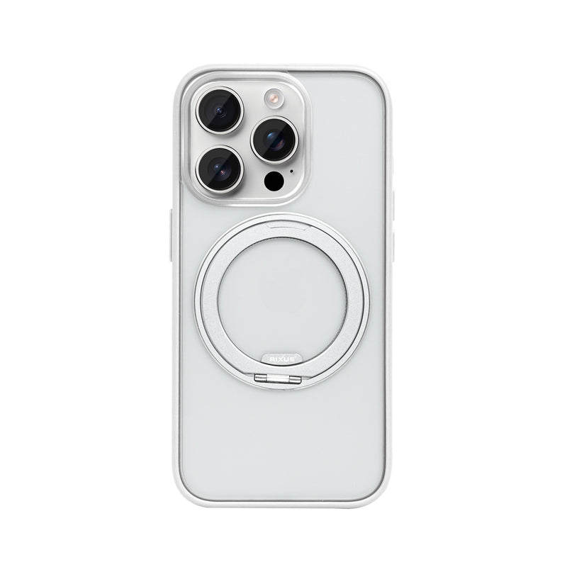 Rixus SnapGrip 360 Case For Apple iPhone 15 Pro White