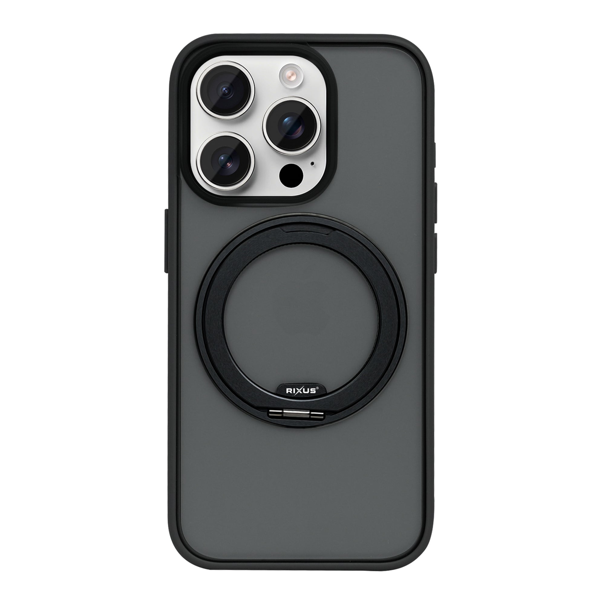 Rixus SnapGrip 360 Case For Apple iPhone 15 Pro Max Black