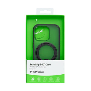 Rixus SnapGrip 360 Case For Apple iPhone 15 Pro Max Black