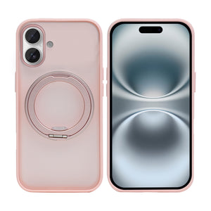 Rixus SnapGrip 360 Case For Apple iPhone 16 Pink