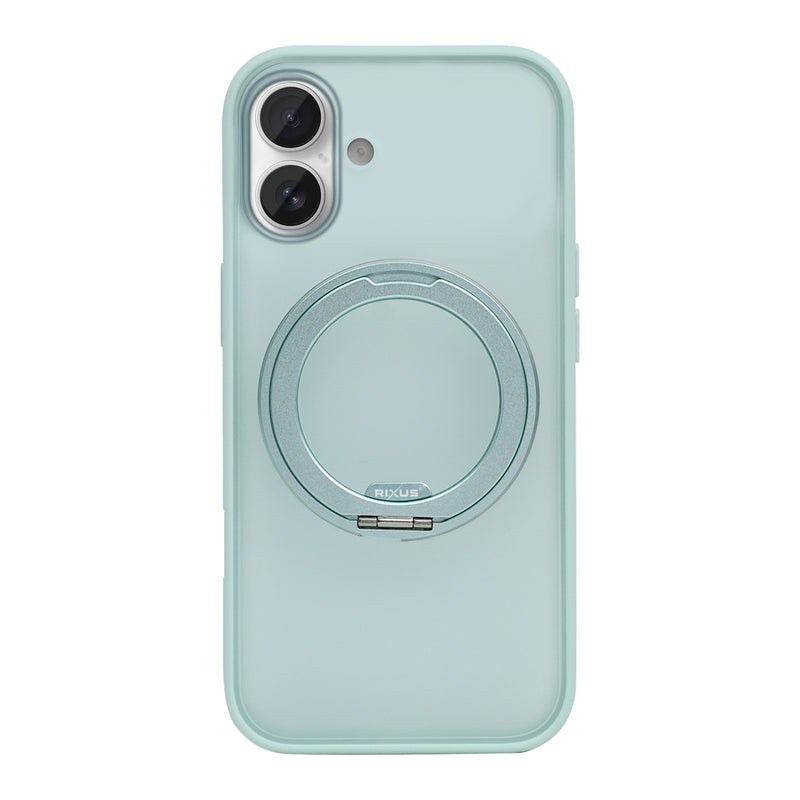 Rixus SnapGrip 360 Case For Apple iPhone 16 Green