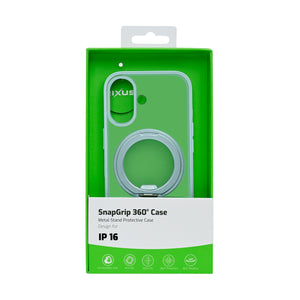 Rixus SnapGrip 360 Case For Apple iPhone 16 Green