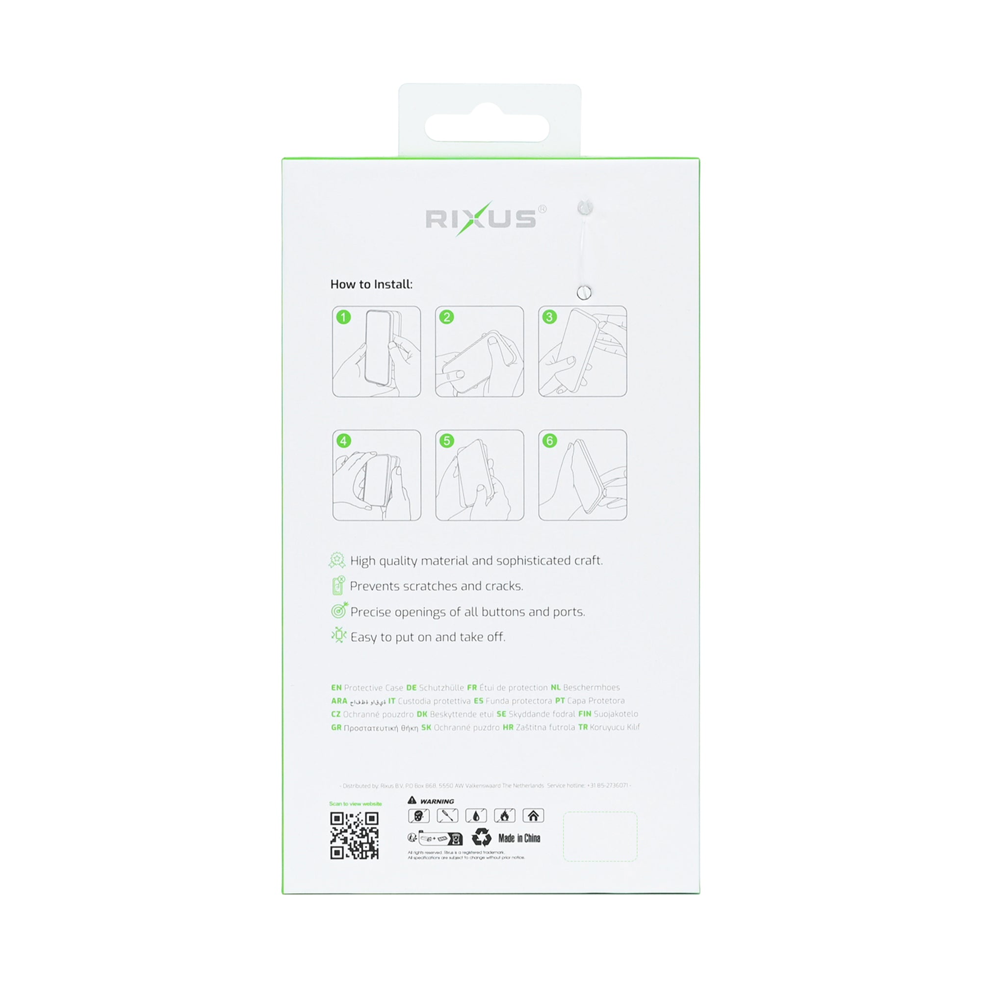 Rixus SnapGrip 360 Case For Apple iPhone 16 Green