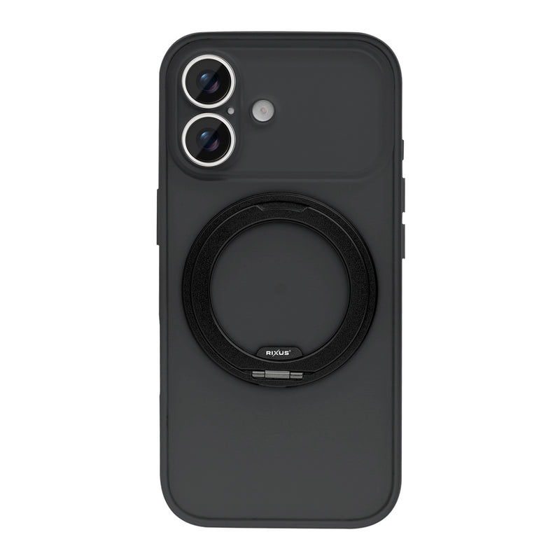 Rixus SnapGrip 360 Case For Apple iPhone 17 Black