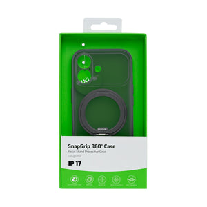 Rixus SnapGrip 360 Case For Apple iPhone 17 Black
