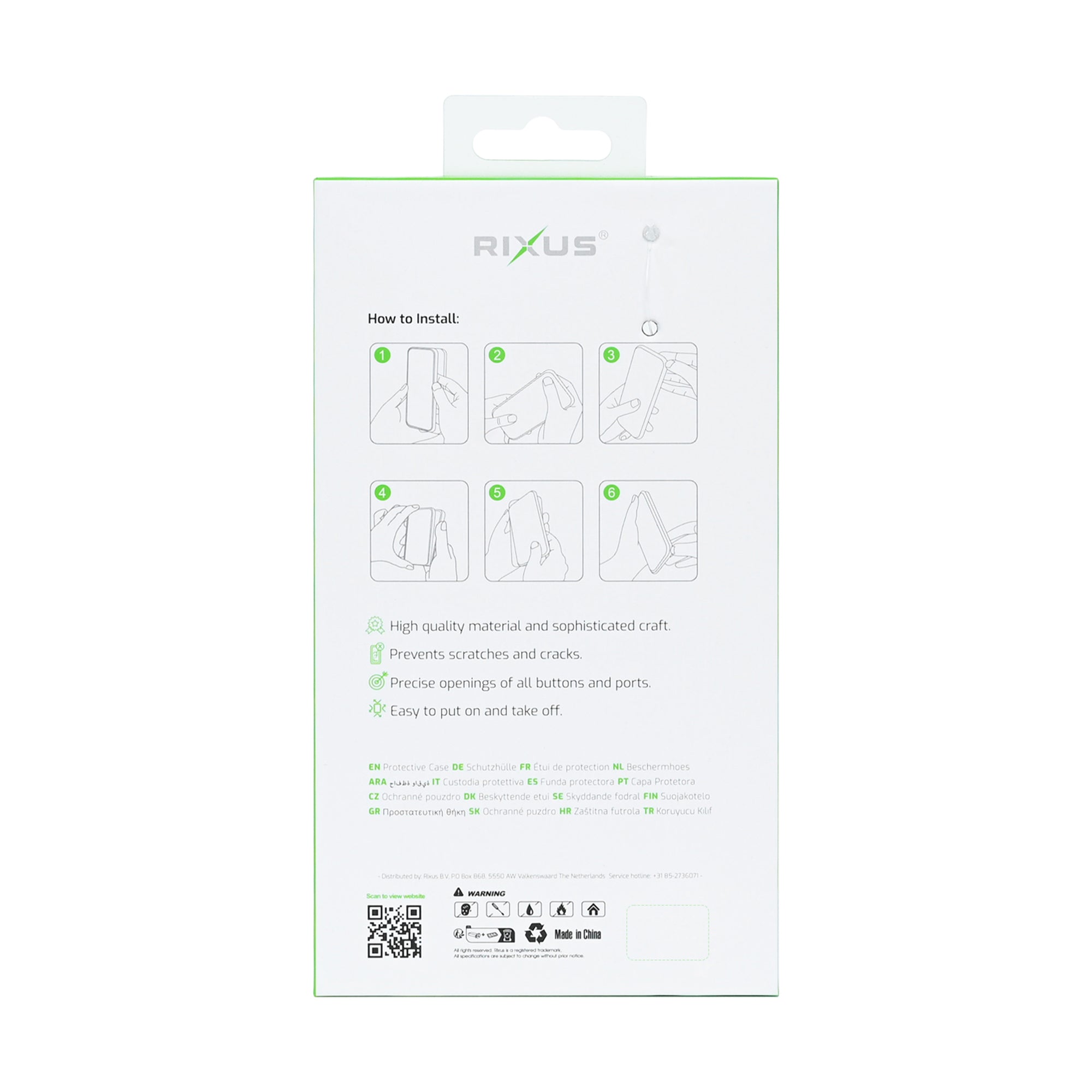 Rixus SnapGrip 360 Case For Apple iPhone 17 White