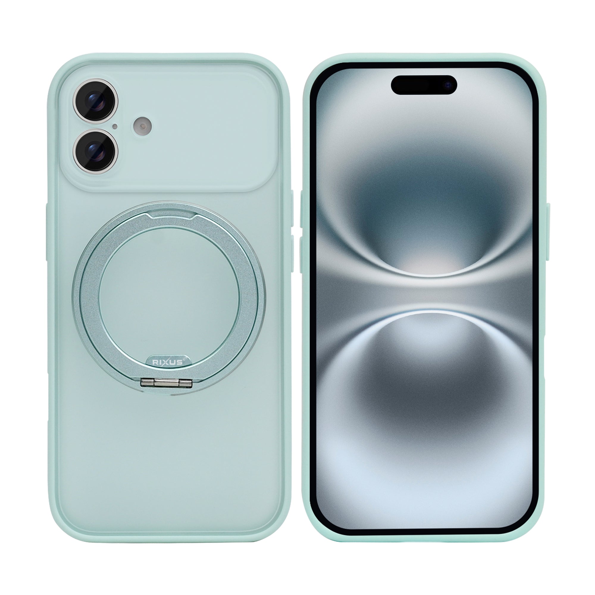 Rixus SnapGrip 360 Case For Apple iPhone 17 Green