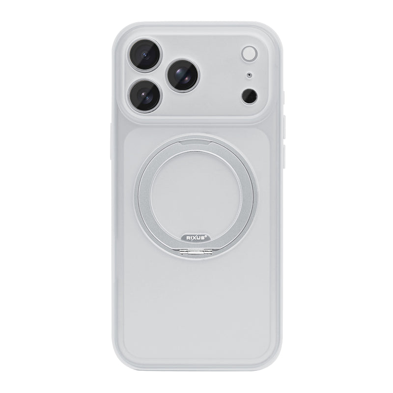 Rixus SnapGrip 360 Case For Apple iPhone 17 Pro White