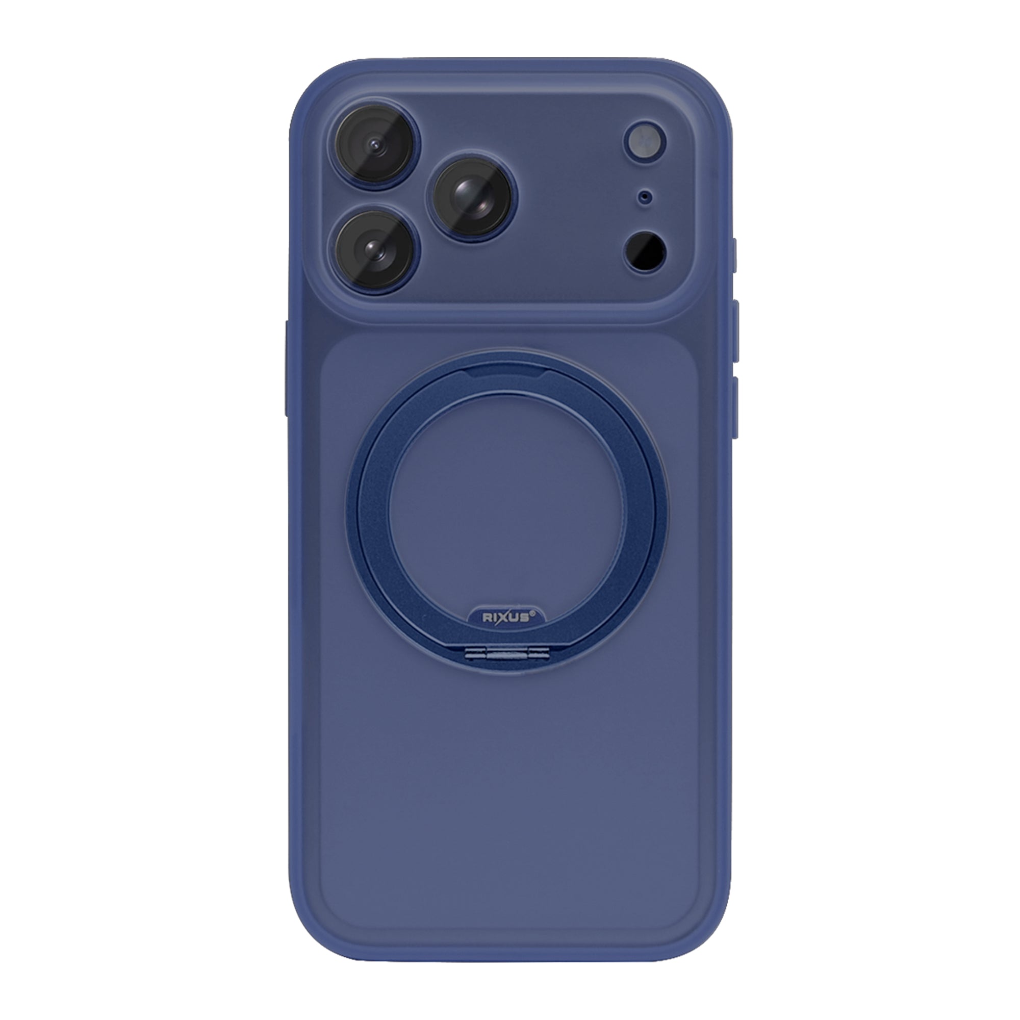 Rixus SnapGrip 360 Case For Apple iPhone 17 Pro Max Blue