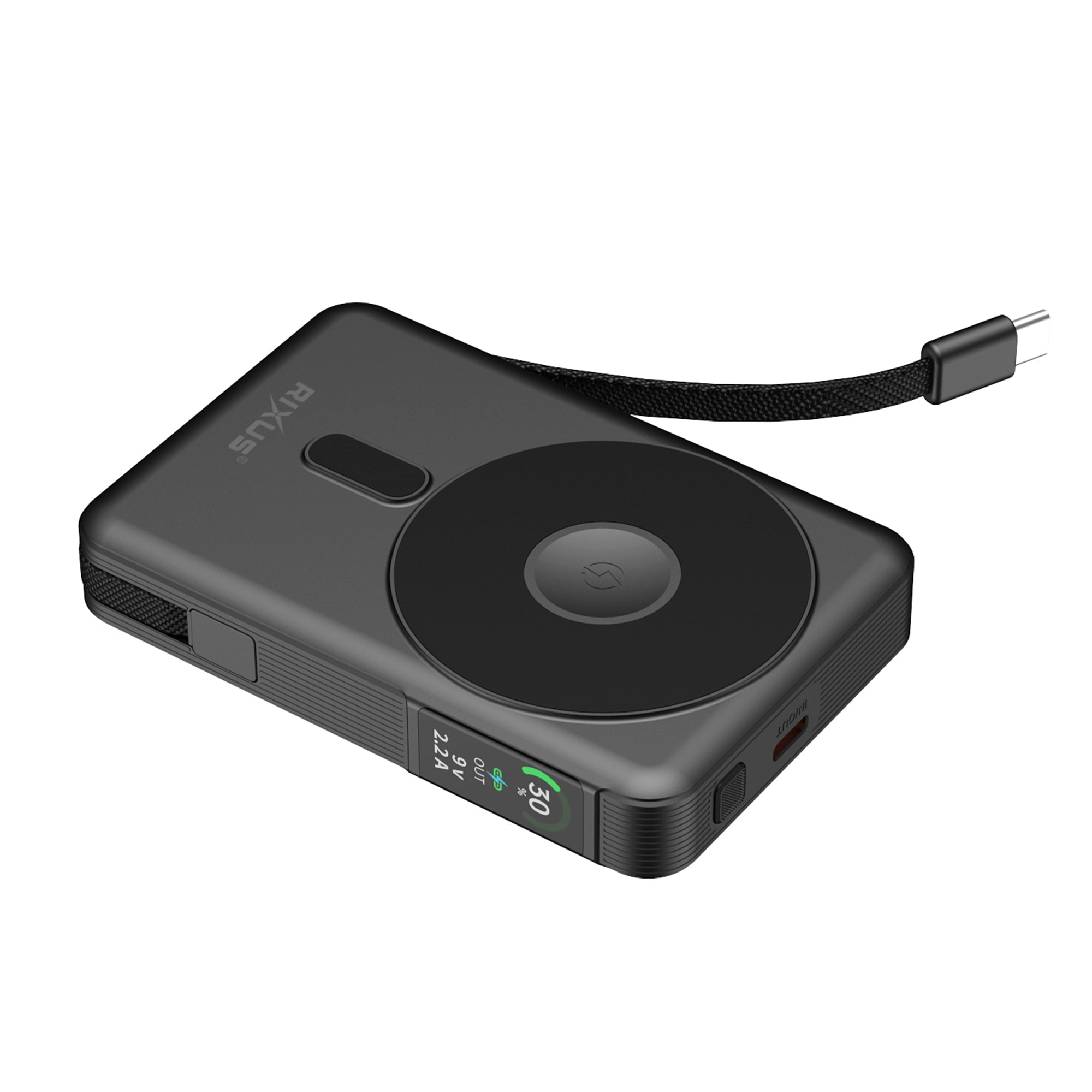 Rixus RXPB77A MagSafe Compatible Powerbank 10000 mAh 35W Black