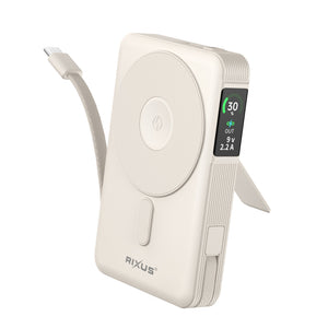 Rixus RXPB77C MagSafe Compatible Powerbank 10000 mAh 35W Beige