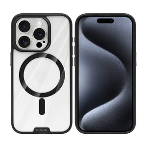 Rixus Crystal Amber Case For Apple iPhone 15 Pro Black