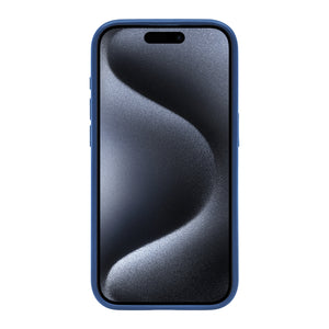 Rixus Crystal Amber Case For Apple iPhone 15 Pro Blue