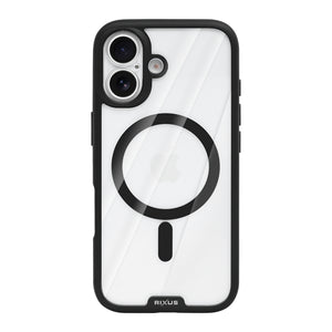Rixus Crystal Amber Case For Apple iPhone 17 Black