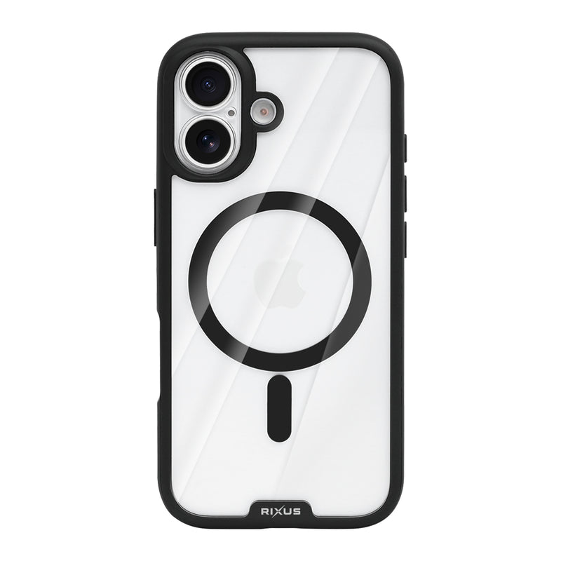 Rixus Crystal Amber Case For Apple iPhone 17 Black