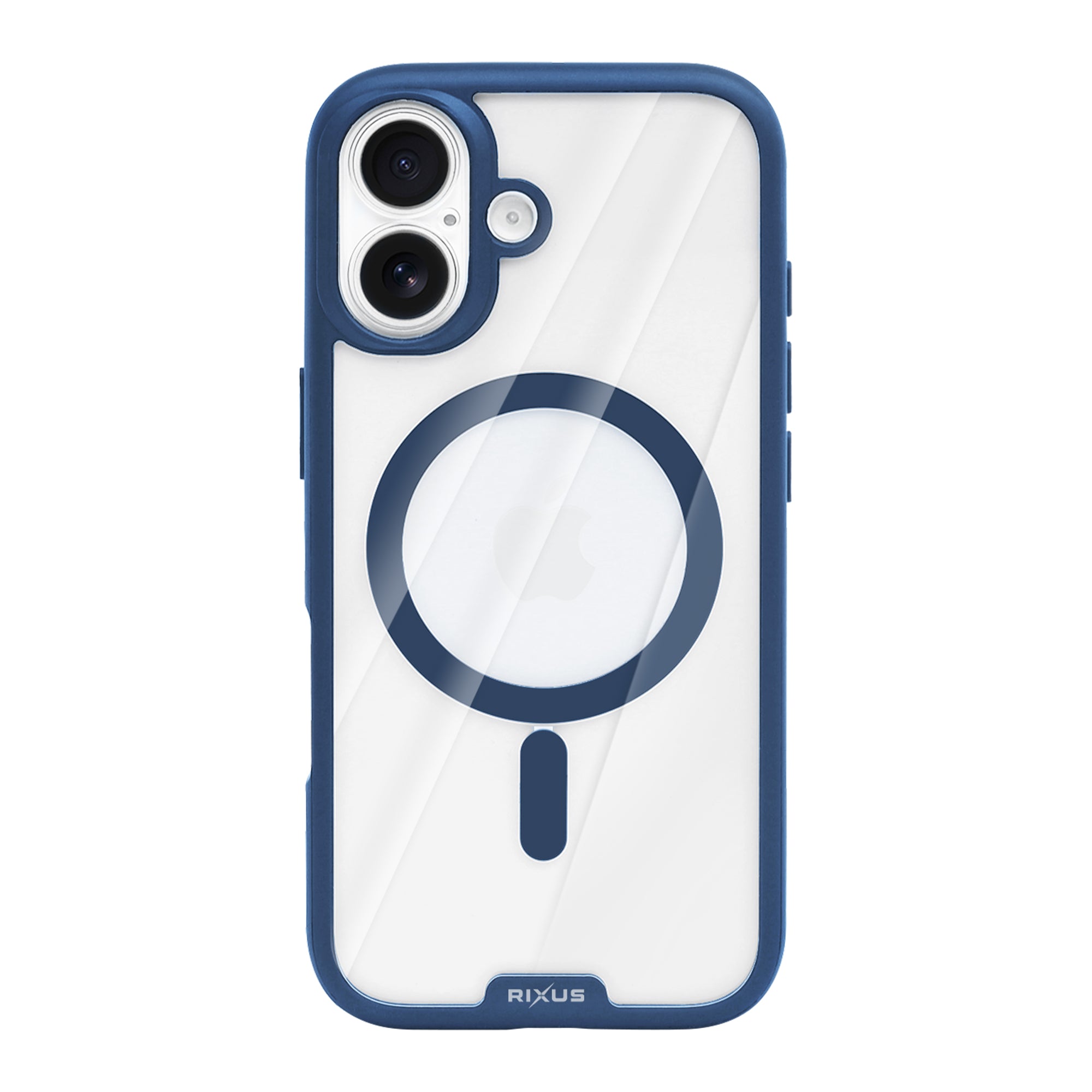 Rixus Crystal Amber Case For Apple iPhone 17 Blue