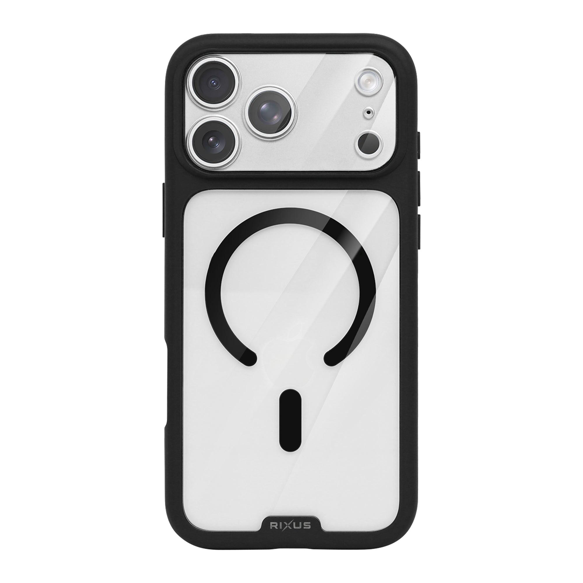 Rixus Crystal Amber Case For Apple iPhone 17 Pro Black
