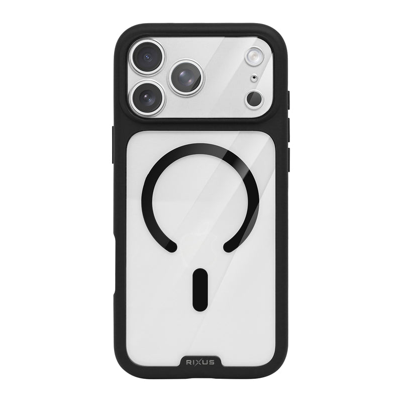 Rixus Crystal Amber Case For Apple iPhone 17 Pro Black