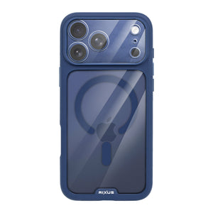 Rixus Crystal Amber Case For Apple iPhone 17 Pro Blue