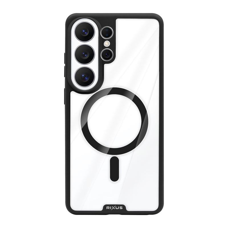 Rixus Crystal Amber Case For Samsung Galaxy S26 Ultra Black