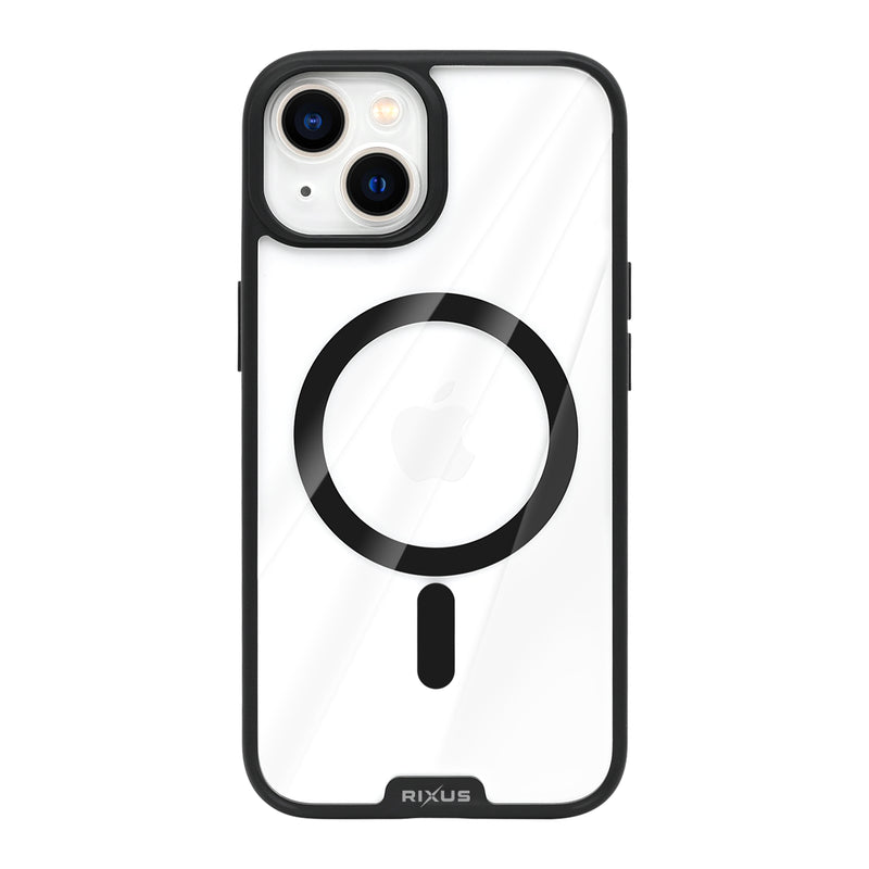 Rixus Crystal Amber Case For Apple iPhone 13 Black