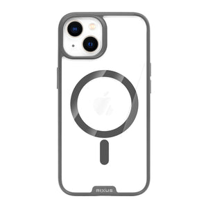 Rixus Crystal Amber Case For Apple iPhone 13 Grey
