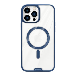 Rixus Crystal Amber Case For Apple iPhone 13 Pro Blue