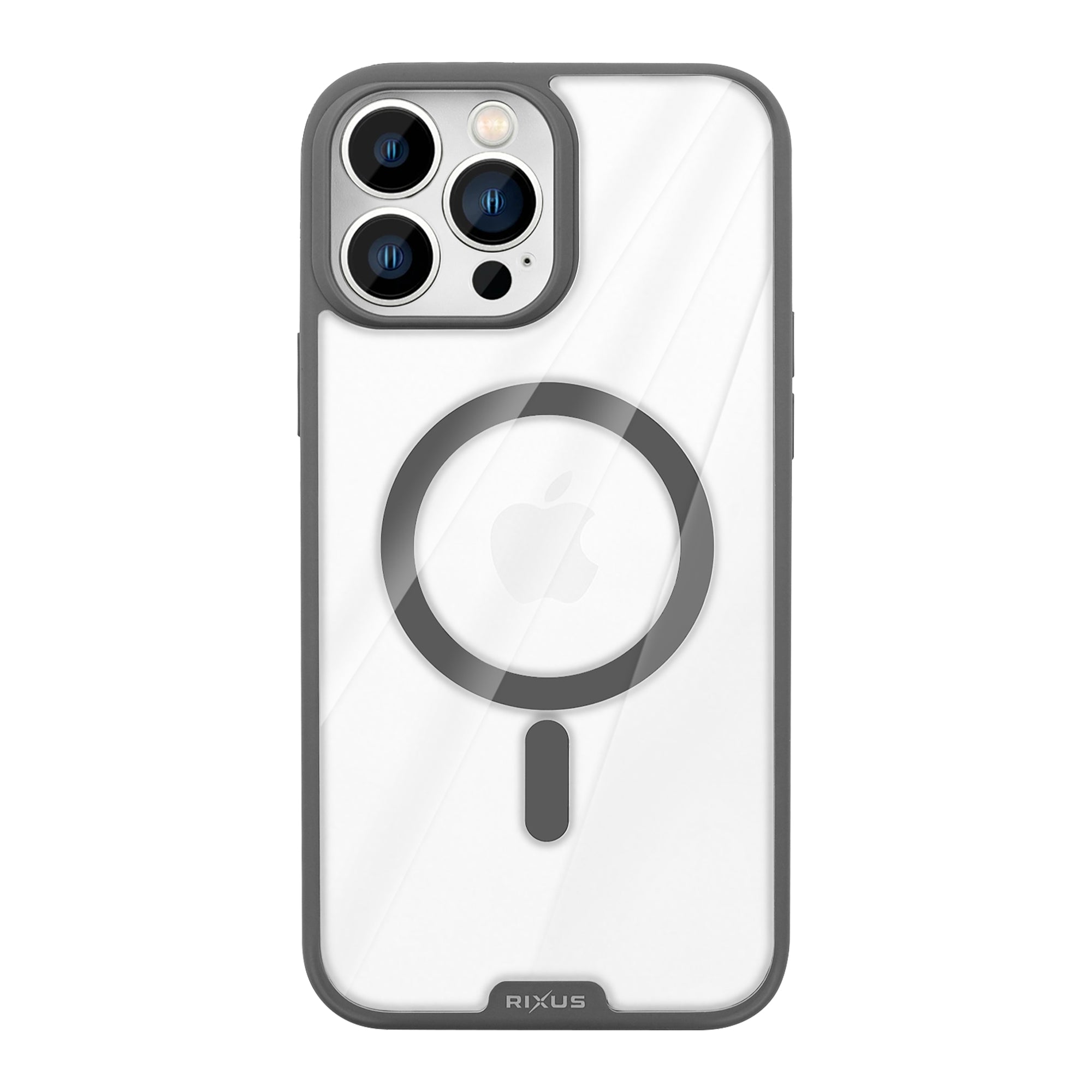 Rixus Crystal Amber Case For Apple iPhone 13 Pro Grey