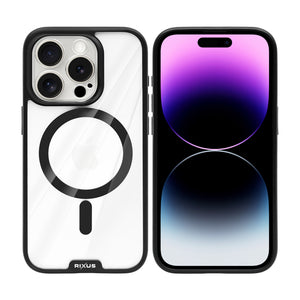 Rixus Crystal Amber Case For Apple iPhone 14 Pro Black