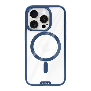 Rixus Crystal Amber Case For Apple iPhone 14 Pro Blue