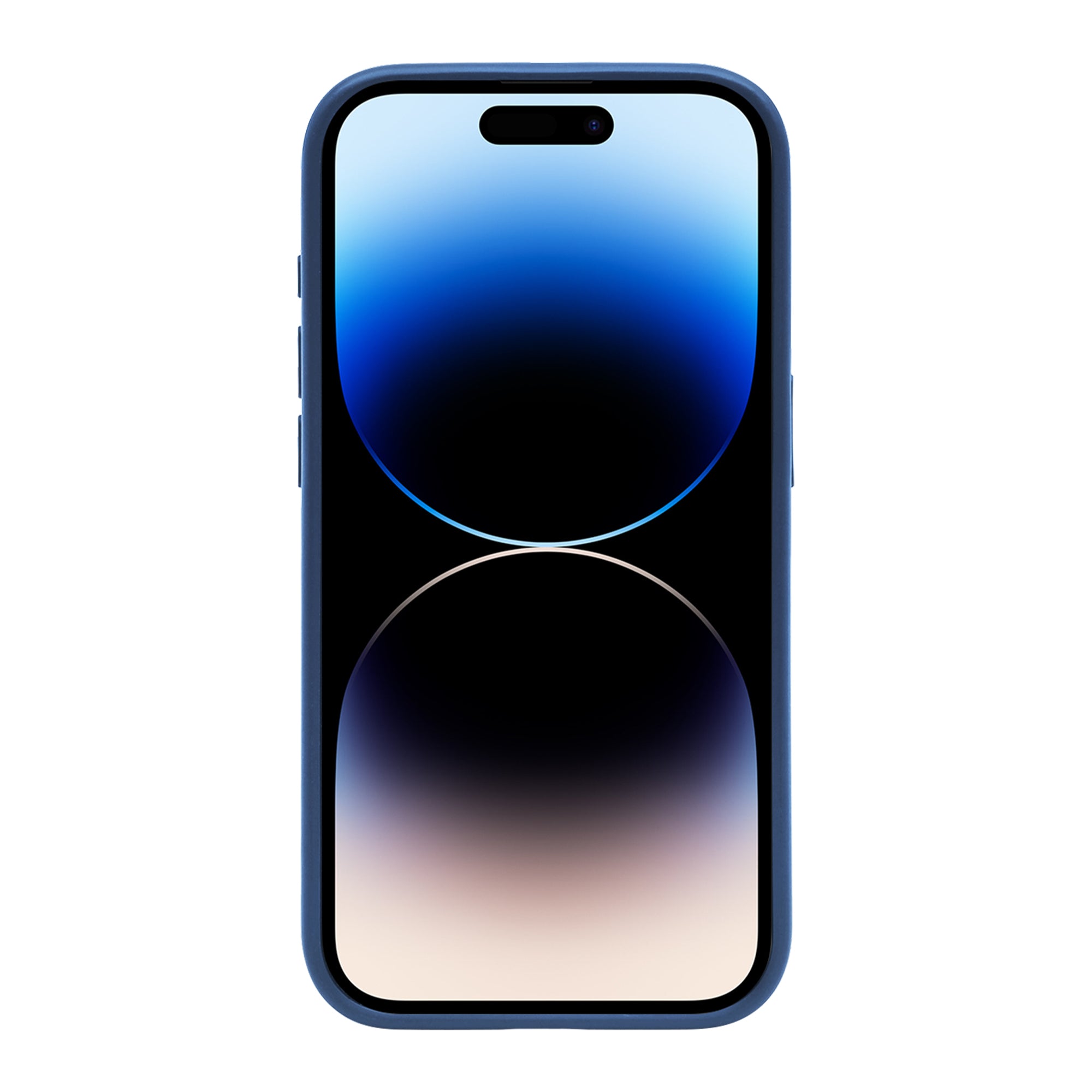 Rixus Crystal Amber Case For Apple iPhone 14 Pro Blue
