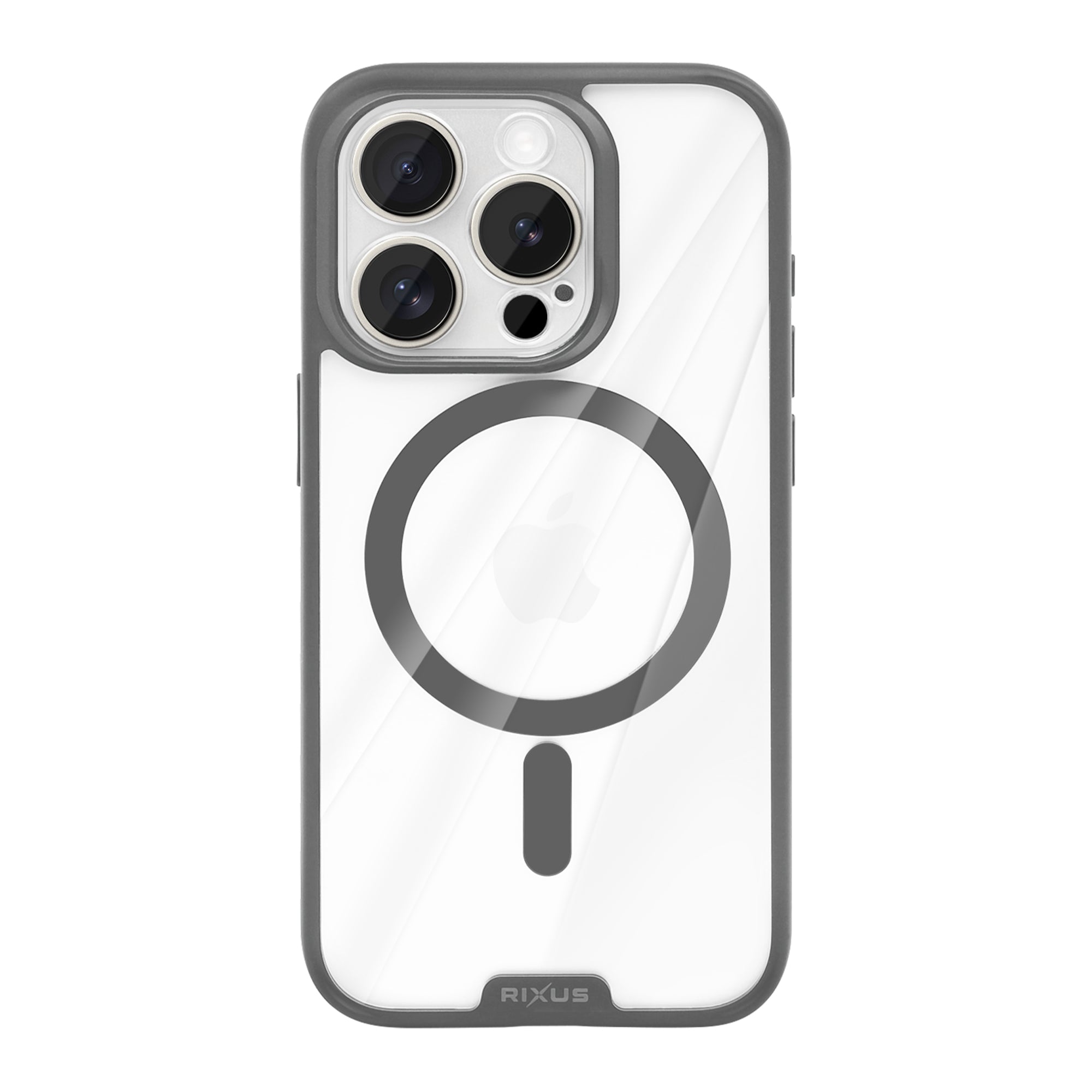 Rixus Crystal Amber Case For Apple iPhone 14 Pro Grey