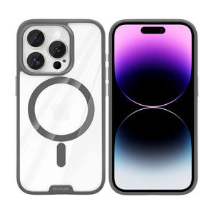Rixus Crystal Amber Case For Apple iPhone 14 Pro Grey