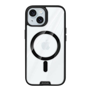 Rixus Crystal Amber Case For Apple iPhone 15 Black