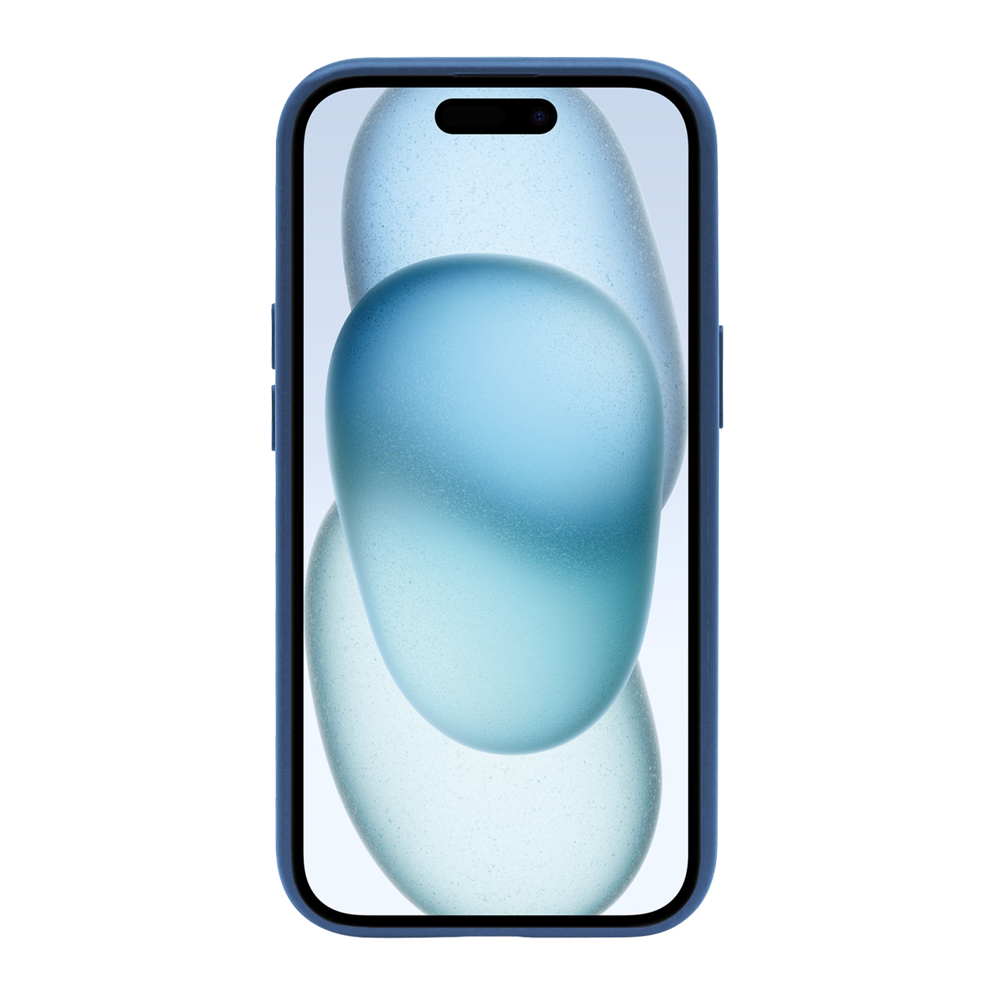 Rixus Crystal Amber Case For Apple iPhone 15 Blue