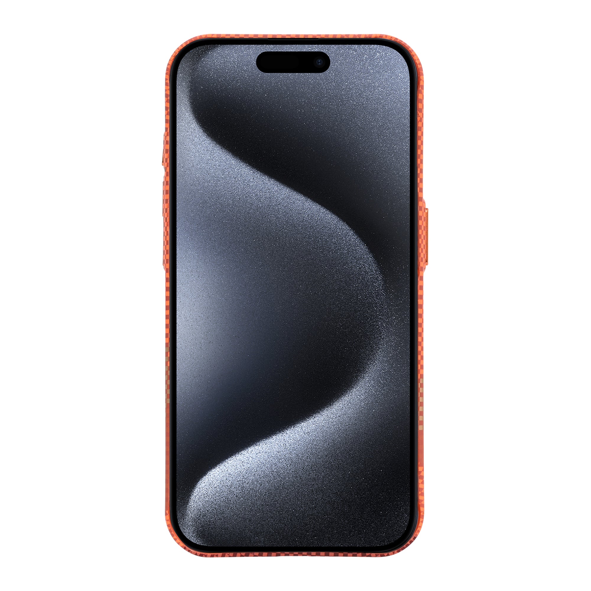 Rixus Alpine Ultra-Slim Case With MagSafe Compatible RXD081 For Apple iPhone 15 Pro Mountain Orange