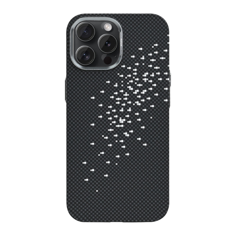 Rixus Alpine Ultra-Slim Case With MagSafe Compatible RXD022 For Apple iPhone 15 Pro Galaxy Black