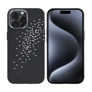 Rixus Alpine Ultra-Slim Case With MagSafe Compatible RXD022 For Apple iPhone 15 Pro Galaxy Black