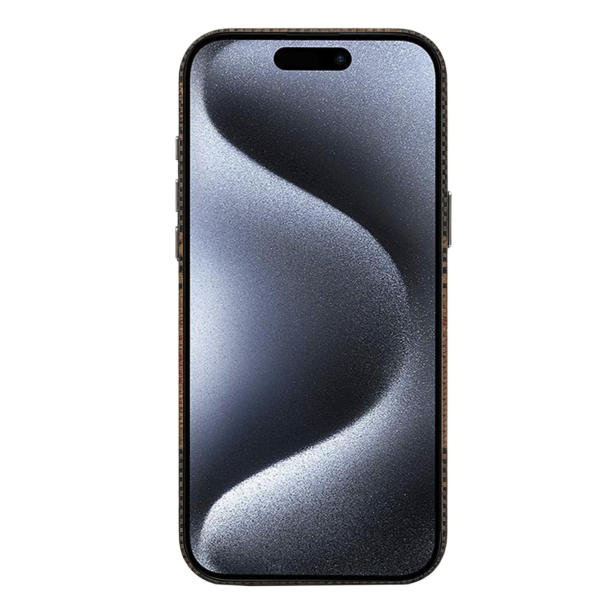 Rixus Alpine Ultra-Slim Case With MagSafe Compatible RXA130 For Apple iPhone 15 Pro Stripe Brown