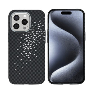 Rixus Alpine Ultra-Slim Case With MagSafe Compatible RXD022 For Apple iPhone 15 Pro Max Galaxy Black