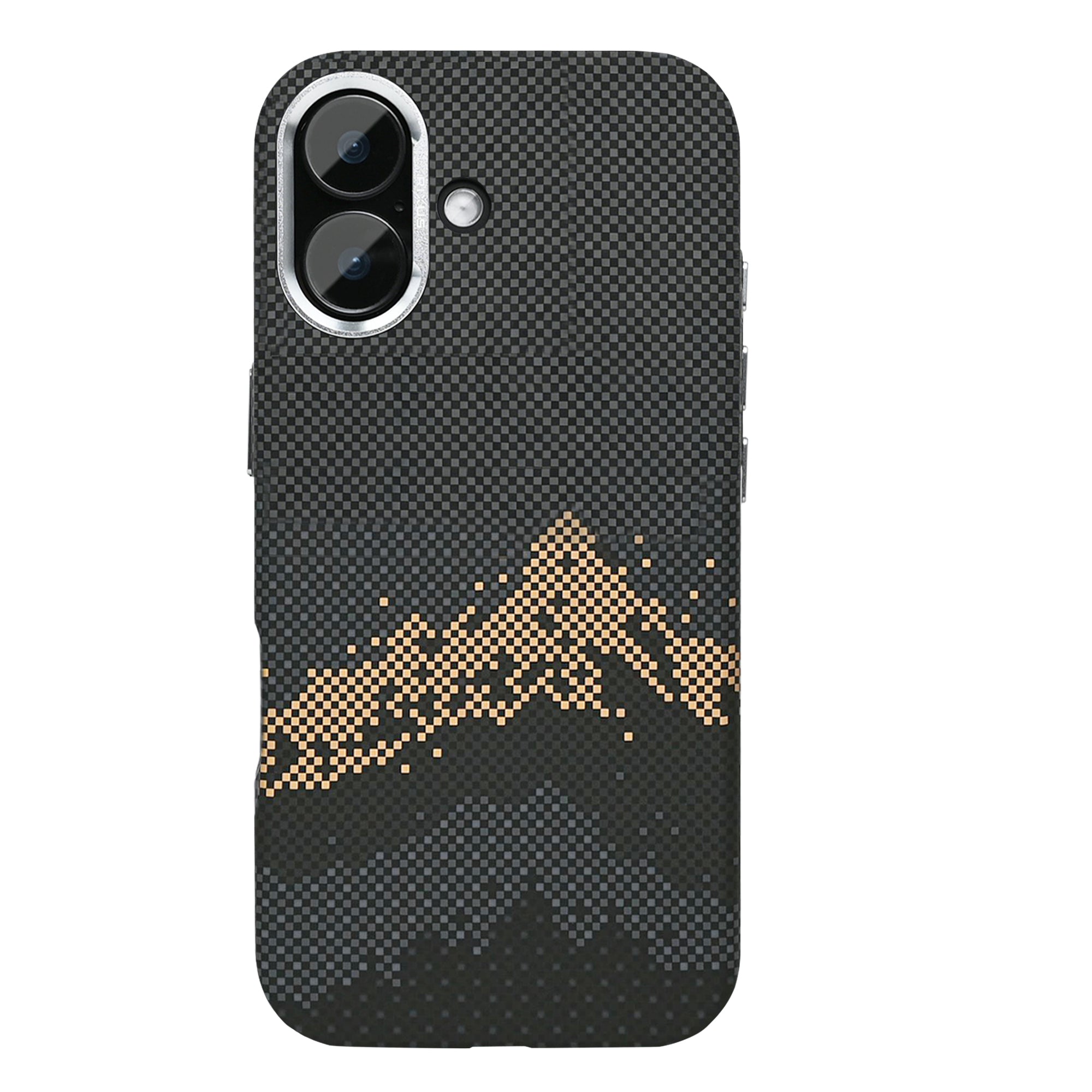 Rixus Alpine Ultra-Slim Case With MagSafe Compatible RXD082 For Apple iPhone 16 Mountain Black