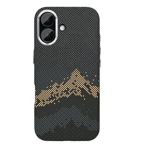 Rixus Alpine Ultra-Slim Case With MagSafe Compatible RXD082 For Apple iPhone 16 Mountain Black