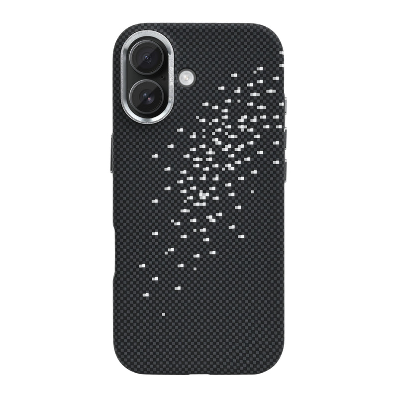 Rixus Alpine Ultra-Slim Case With MagSafe Compatible RXD022 For Apple iPhone 16 Galaxy Black